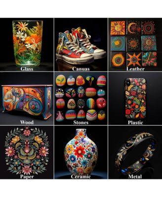 24 Colors Acrylic Markers Set, Dual Tip Fine & Dot Point Acrylic Paint Pens for Rocks, Wood, Canvas, Stone and Drawing & Art Supplies