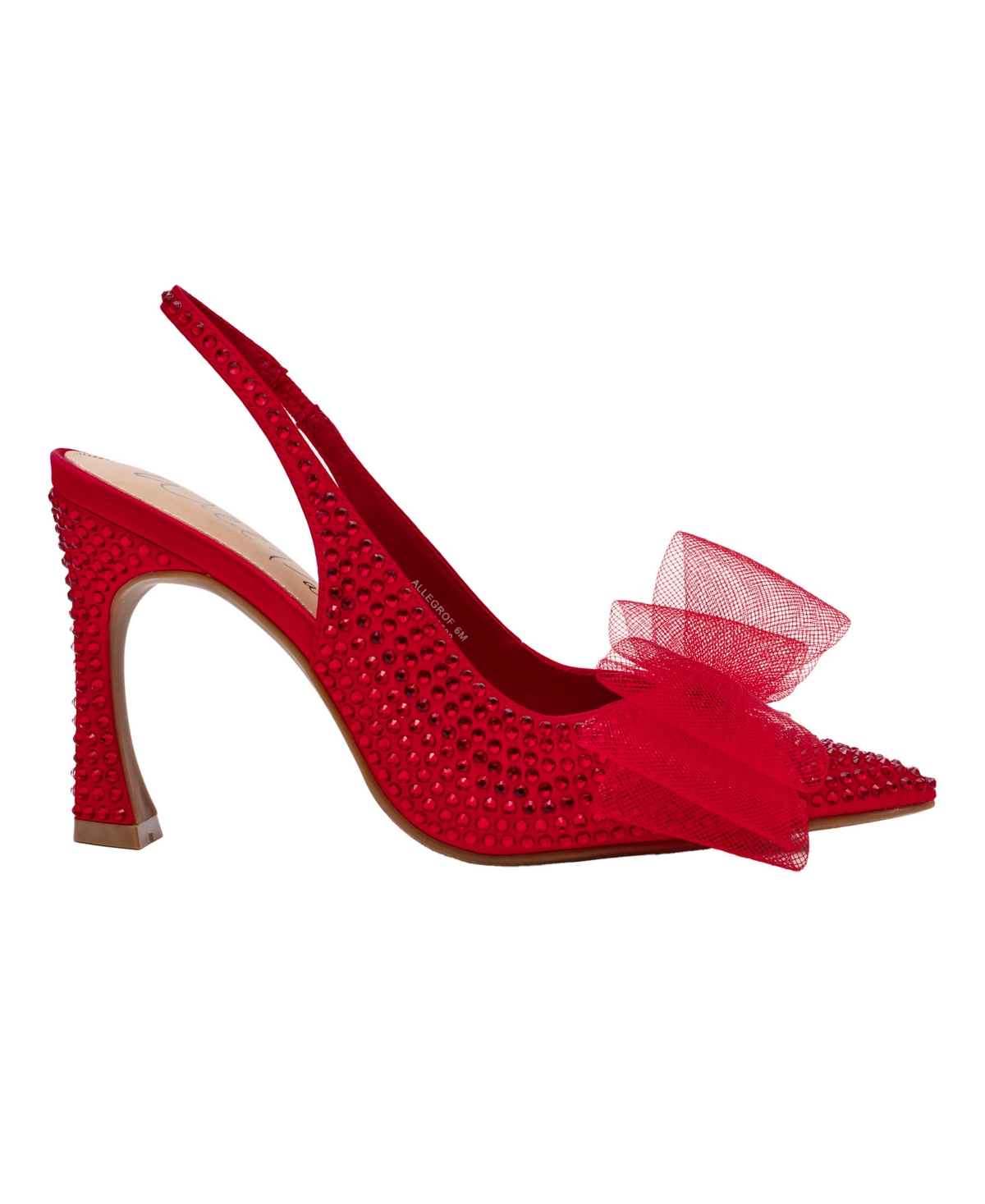 Wild Pair Alegro Bow Slingback Pumps, Created For Macy's In Red