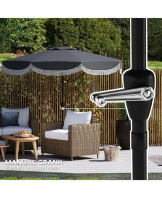 9FT Patio Umbrella UPF 30+ Vented Market Umbrella