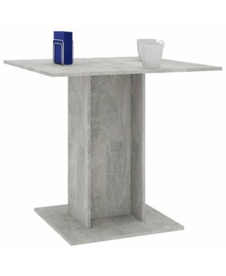 Dining Table Concrete Grey Engineered wood 31.5 in Simple Design