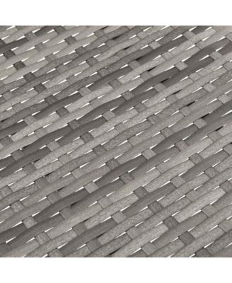 Dining Chair Set of 6 Grey PE rattan, powder-coated steel