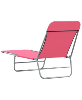 Sun Lounger Set of 2 Pink