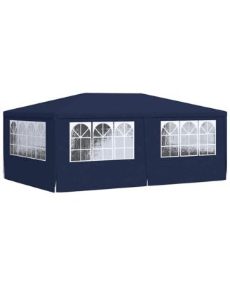 Professional Party Tent with Side Walls 13.1'x19.7' Blue 0.3 oz/ft²