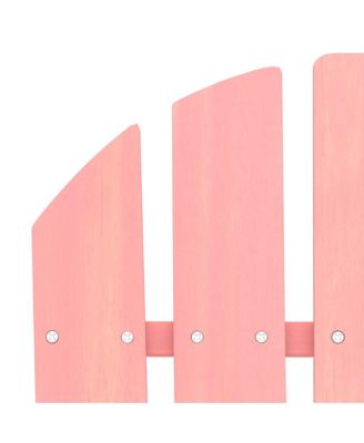 Patio Adirondack Chair Solid Fir Wood Pink