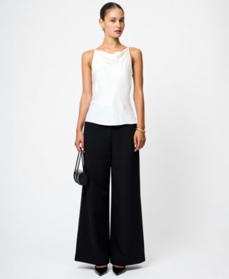 Women's Ennis Satin Cowl Neck Top