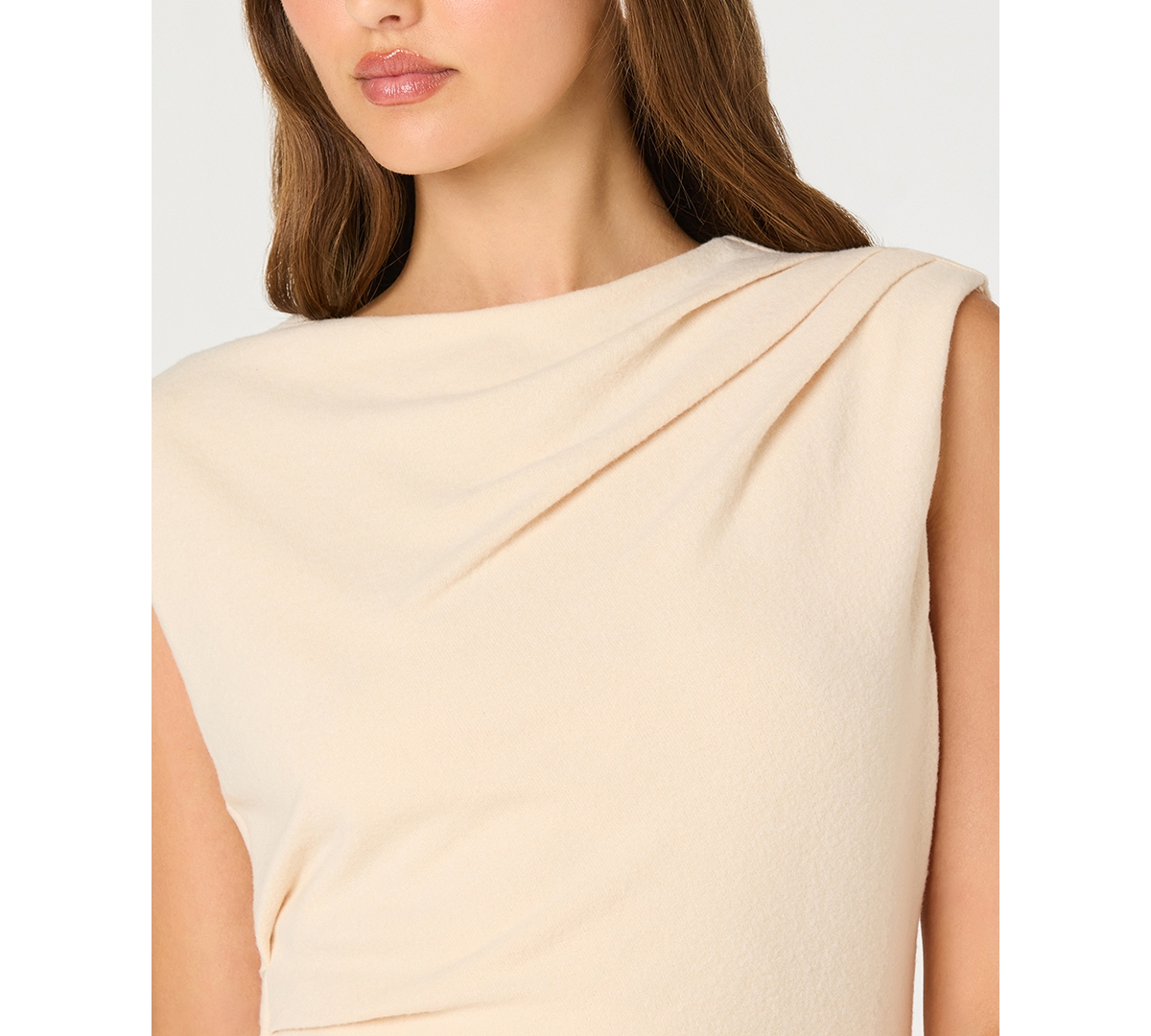 Astr the Label Women's Draped Sleeveless A-Line Dress
