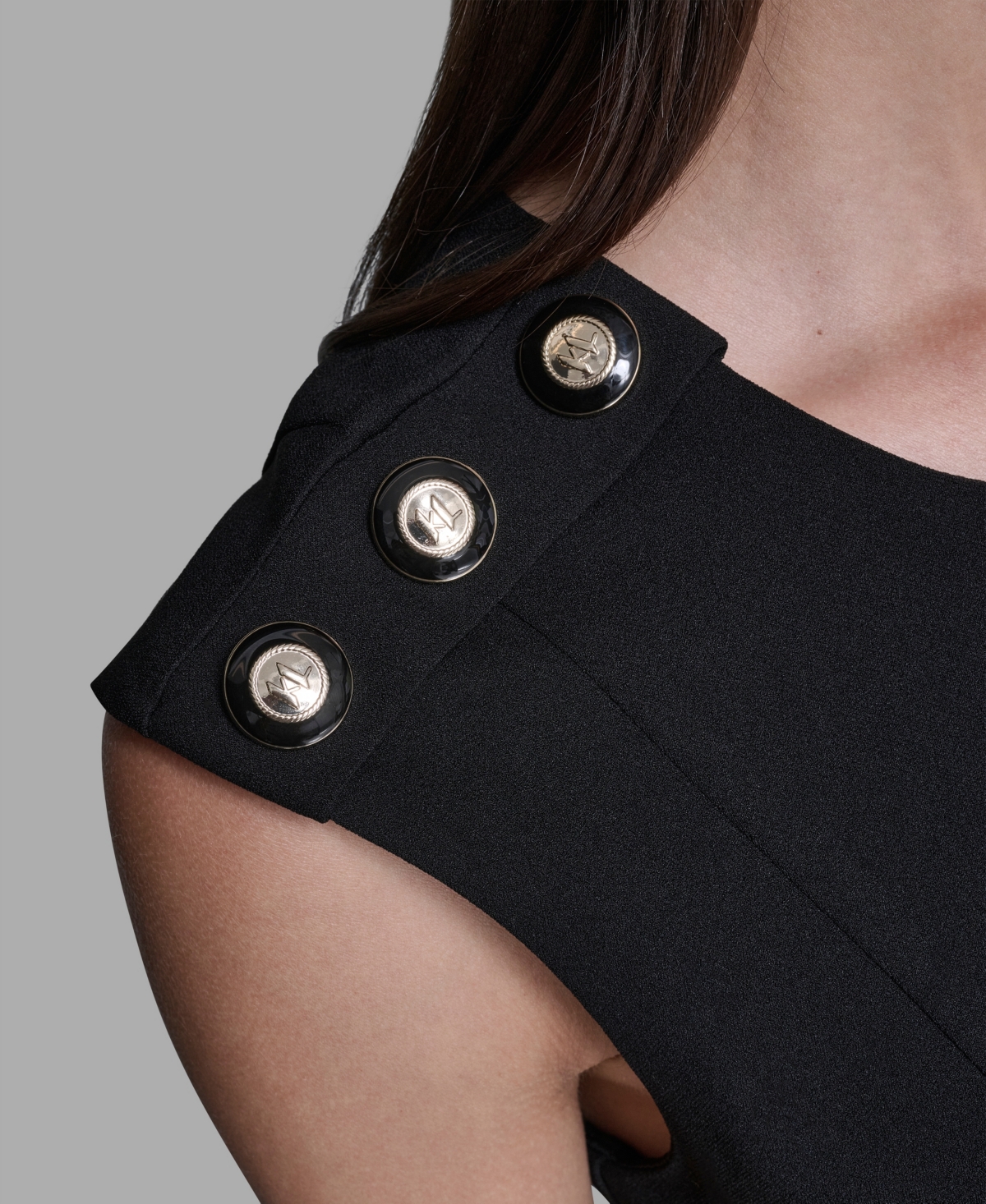 Karl Lagerfeld Women's Scuba Crepe A-line Dress In Black