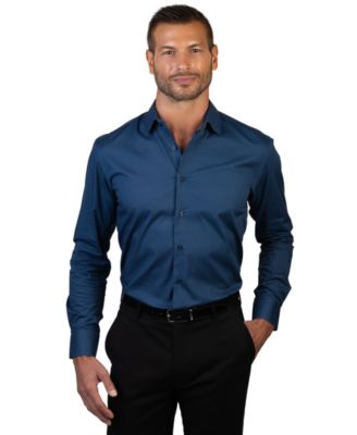 Vince Camuto - Men's Slim-Fit Collared Dress Shirt