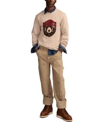 Men's Bear Design Pull-Over Sweater