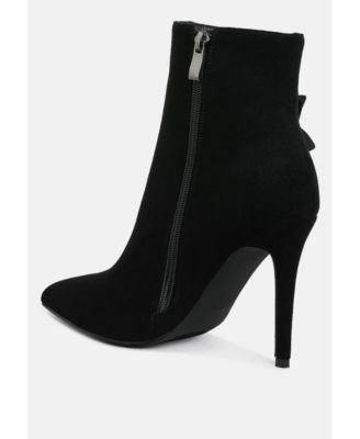 Womens Yarrow Rhinestones Petal Detail Boots