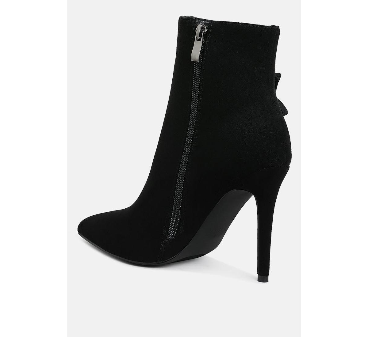 Yarrow Rhinestones Petal Detail Boots