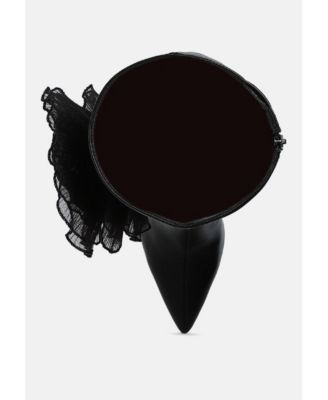 Womens Chinkara Sheer Big Rose Detail Long Boots