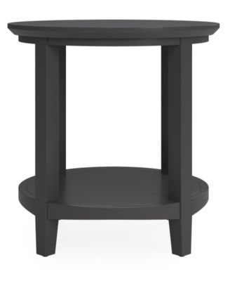 47" Solid Wood Hedworth Round End Table