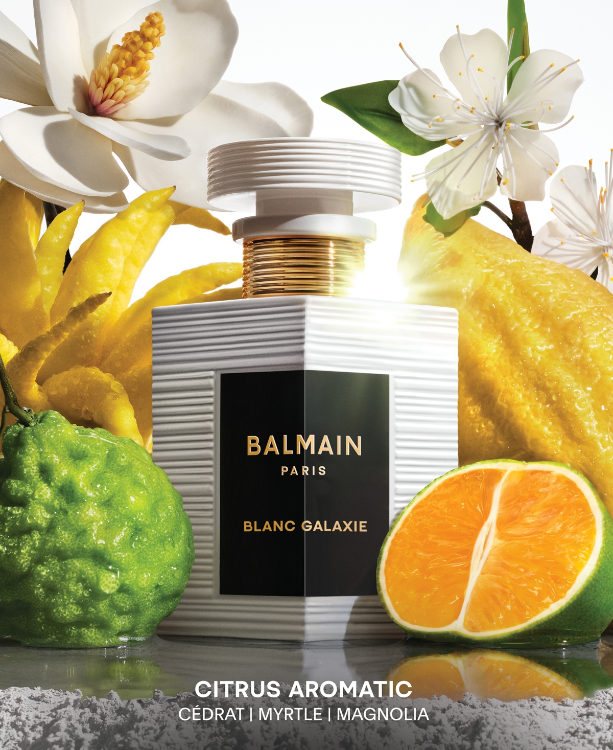 Balmain Blanc Galaxie Eau De Parfum, 1.7 Oz. In Transparent