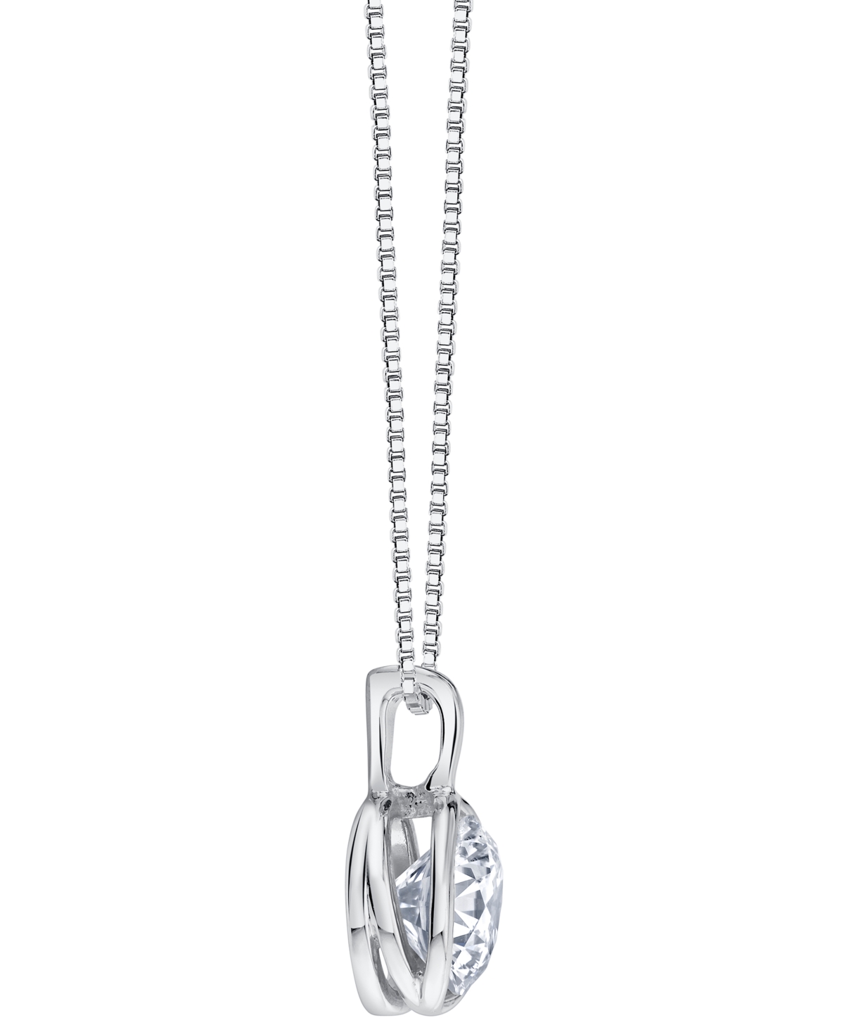 Sirena Lab Grown Diamond Energy Pendant Necklace (1 Ct. T.w.) In 14k Yellow Gold (also In 14 White Gold) In Metallic