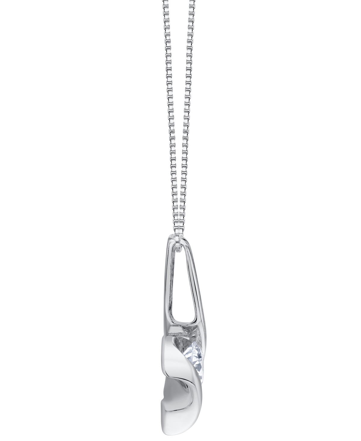 Sirena Lab Grown Diamond Signature Pendant Necklace (1 Ct. T.w.) In 14k White Gold (also In 14k Yellow Gold In Metallic