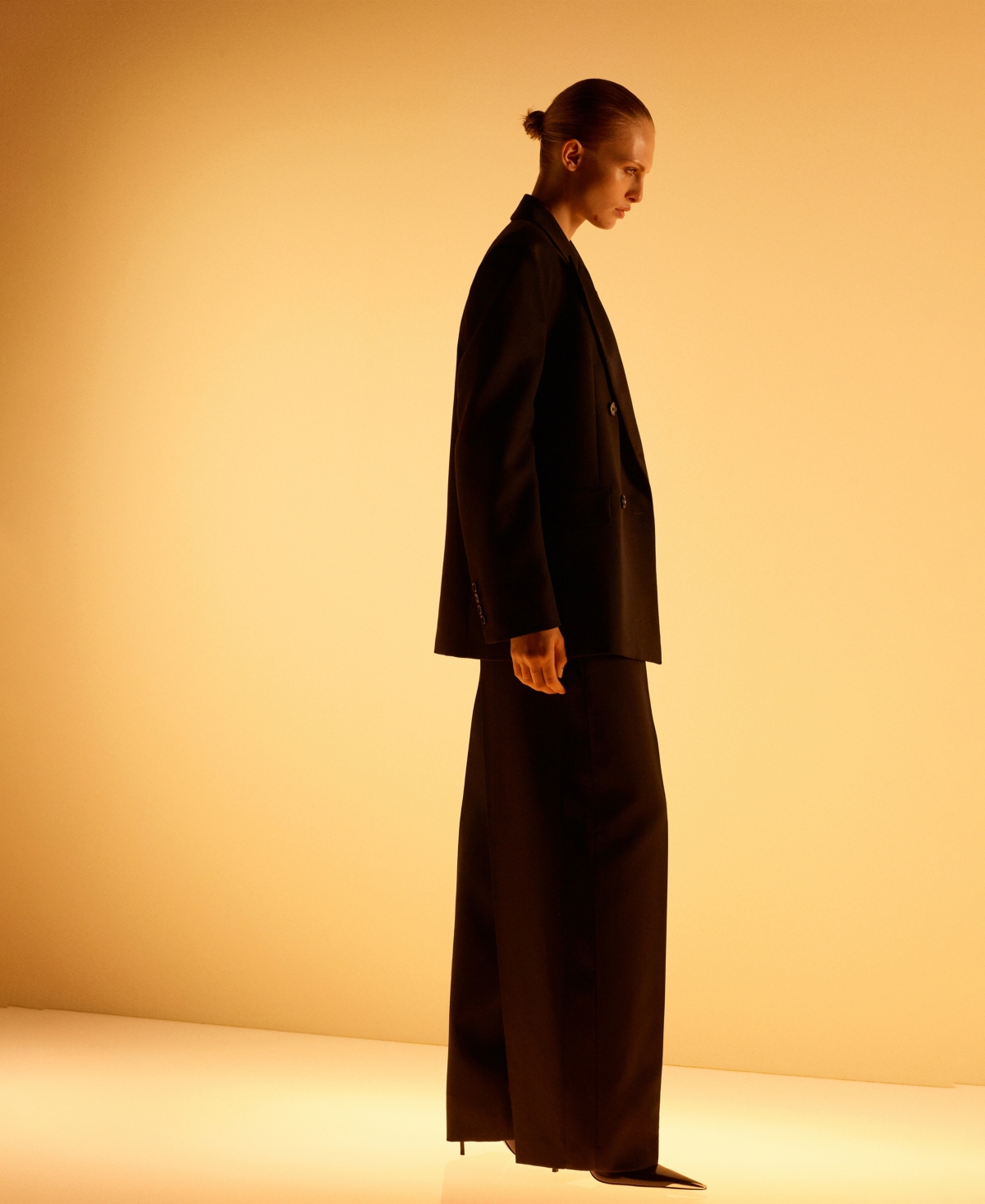 Mango Women's Lapel Detail Wool Blend Suit Blazer