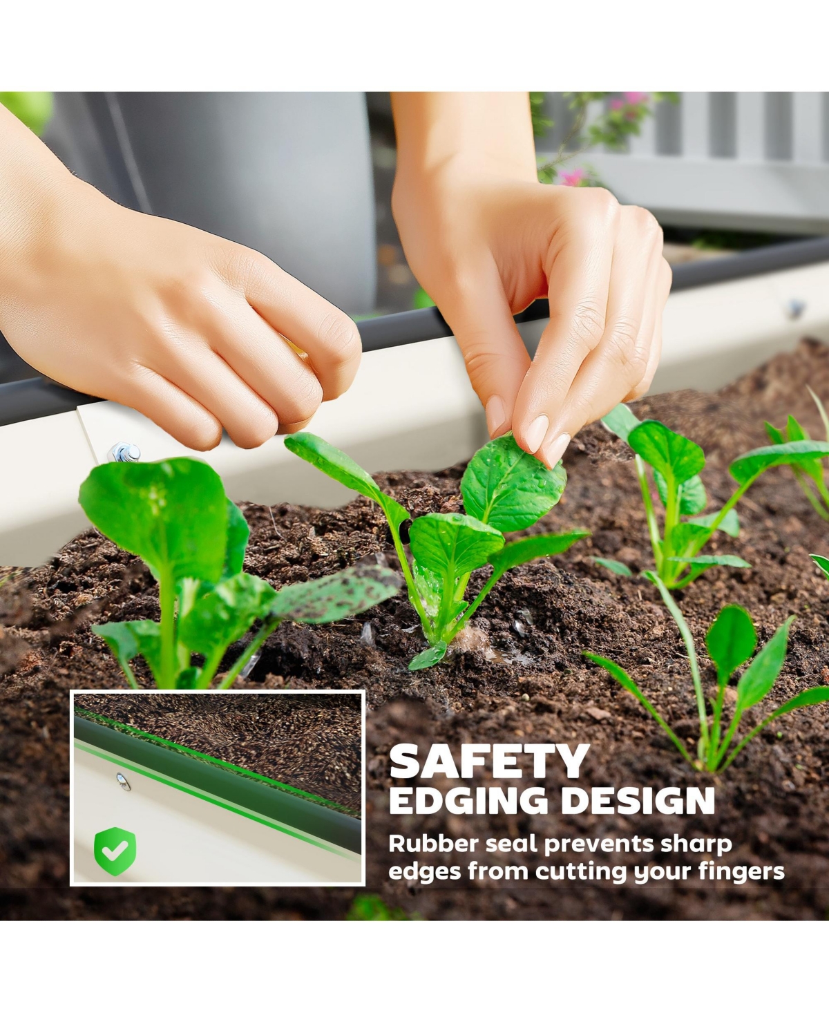 Outsunny 2PCS Raised Garden Bed, Beds for Gardening,