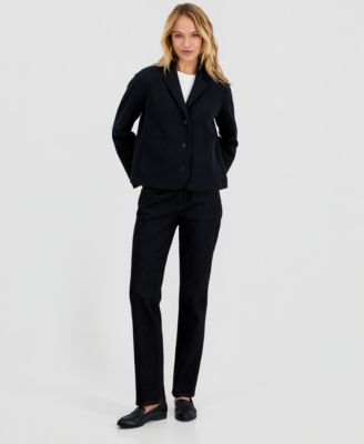 Women's Knit Notch-Collar Jacket