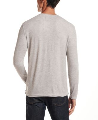 Men's Long-Sleeve Henley Neck T-Shirt