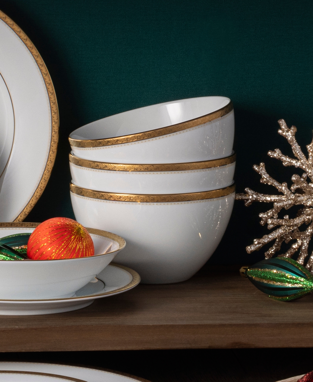 Noritake Charlotta Cereal Bowls, Set of 4, Service For 4