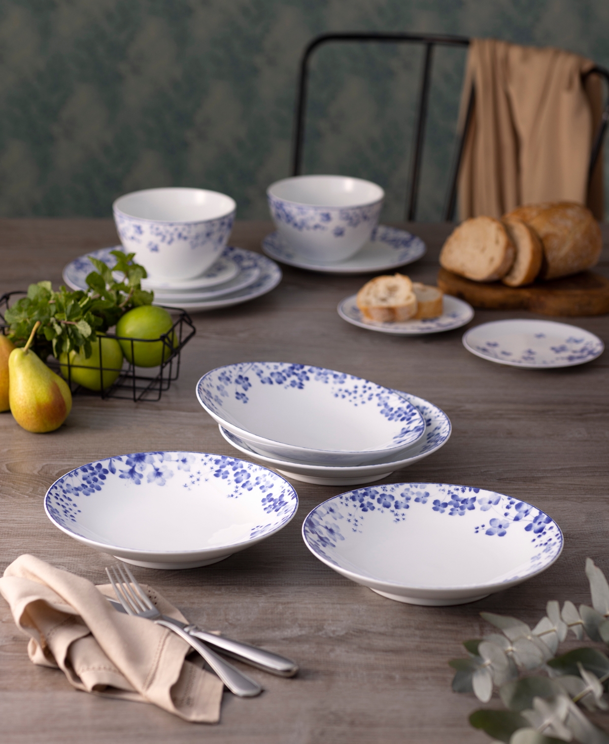 Noritake Bloomington Road Pasta Bowl, Set of 4, Service For 4