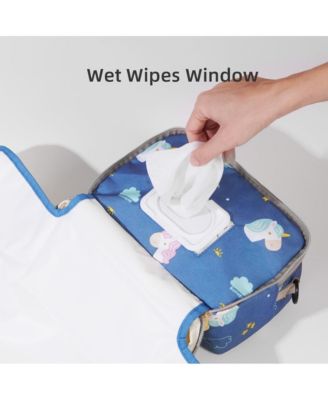 Portable Diaper Bag with Changing Pad, Waterproof Travel Baby Bag