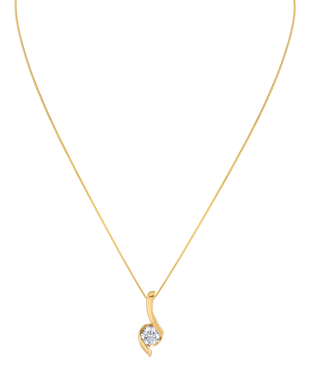 Sirena Lab Grown Diamond Signature Pendant Necklace (1 Ct. T.w.) In 14k White Gold (also In 14k Yellow Gold In Gold