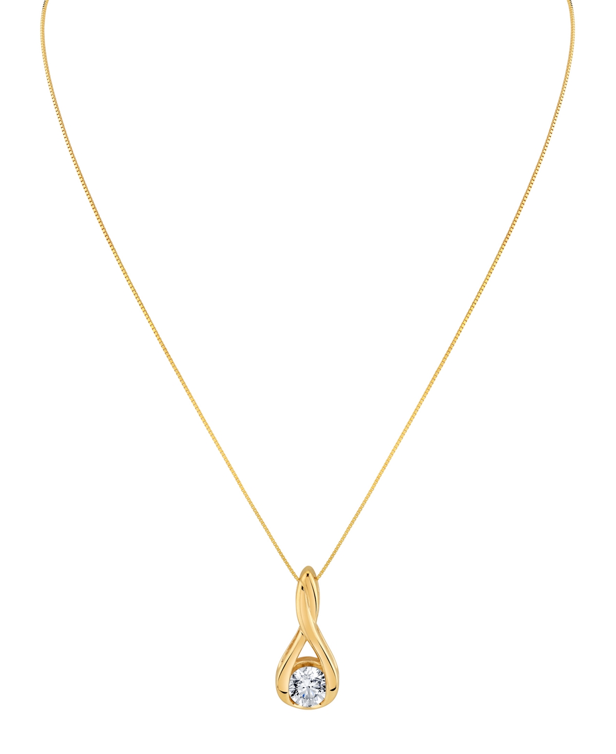 Sirena Lab Grown Diamond Knot Pendant Necklace (2 Ct. T.w.) In 14k White Gold (also In 14k Yellow Gold) In Gold