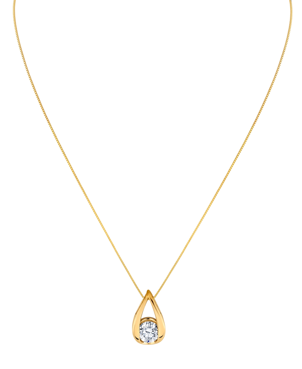 Sirena Lab Grown Diamond Pear Shape Pendant Necklace (2 Ct. T.w.) In 14k Yellow Gold (also In 14k White Gol In Gold