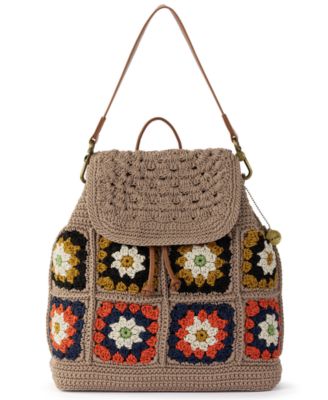 Women's Sayulita Crochet Large Backpack