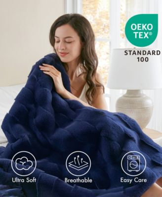 Vivienne Faux Fur Throw, 50" x 60"