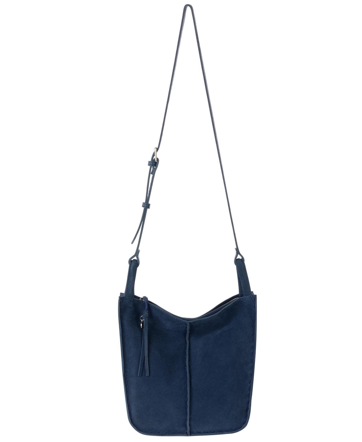 The Sak Los Feliz Leather Medium Crossbody Bag In Blue