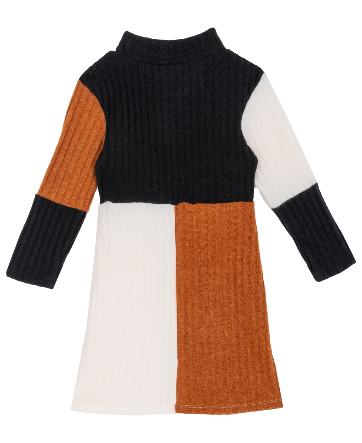 Rare Editions Girls 4T-6X Colorblock Turtleneck Dress