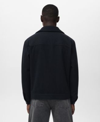 Men's Wool-Blend Pocket Jacket