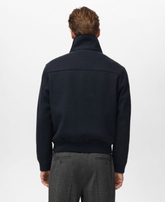 Men's Zip Textured Jacket