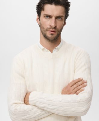 Men's Wool Braided Sweater