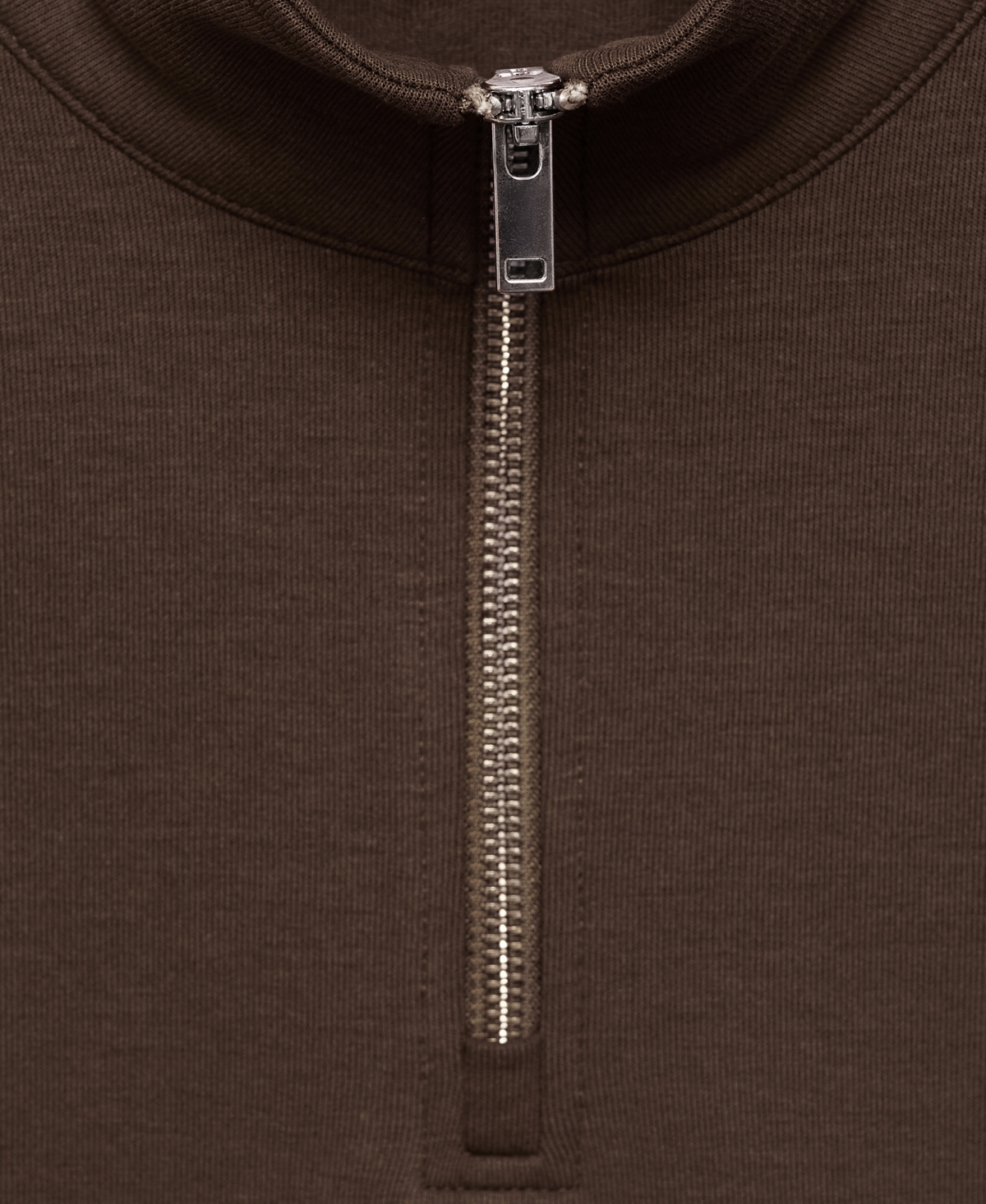 Mango Men's Zipper Regular-Fit Cotton Sweatshirt