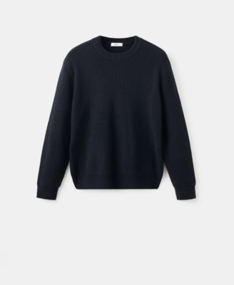 Men's Ribbed Wool-Blend Sweater