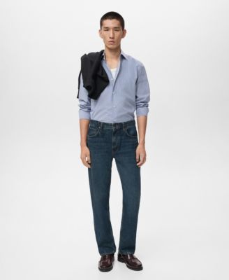 Men's Cotton Striped Slim-Fit Shirt