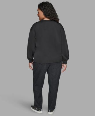 Women's Plus Size Embroidery Pull-On Top