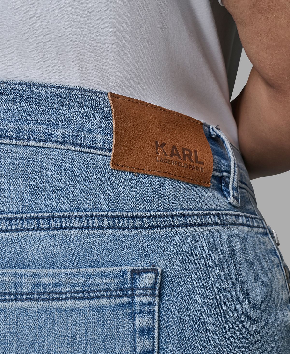 KARL LAGERFELD PARIS Women's Plus Size Hotfix Mid-Rise Jeans view 5 — MAYCSS fashion products