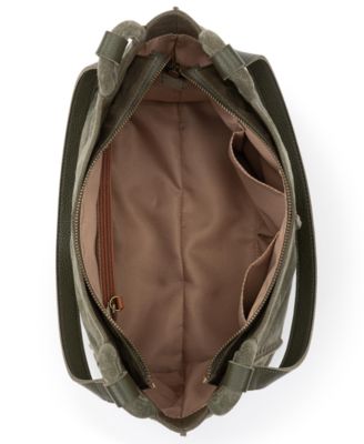 Los Feliz Leather Zipper Satchel Bag