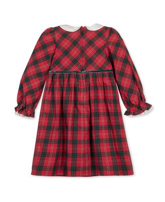 Toddler Girls (2T-5T) Organic Peter Pan Collar Dress with Ruffle Cuffs