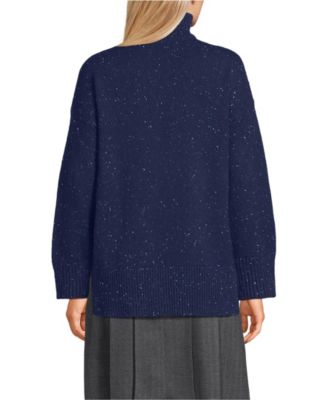 Women's Cozy Lofty Split Hem Turtleneck Sweater