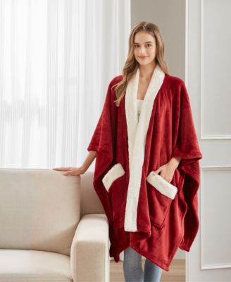 Cozy Plush Printed Wrap, 50" x 70", Exclusively at Macy’s