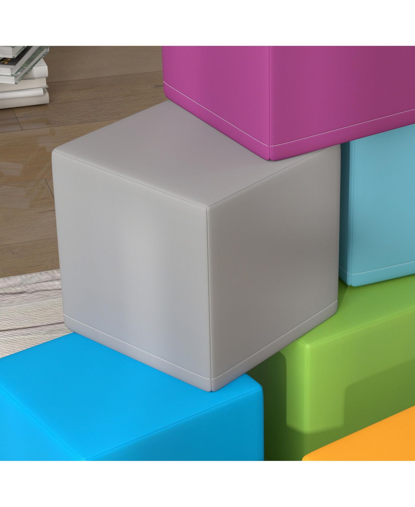 Детские конструкторы Soozier 12-Piece Soft Foam Stacking Blocks, Ages 1+, цвет: Contemporary — фото 8