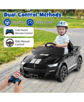 12V Licensed Ford Mustang Shelby GT500 Kids Ride on Car with Remote Control for Kids Aged 3-8