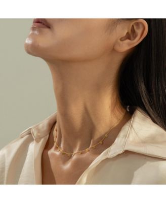 Sterling Silver 18k Gold Plated Katy Small Charms Necklace