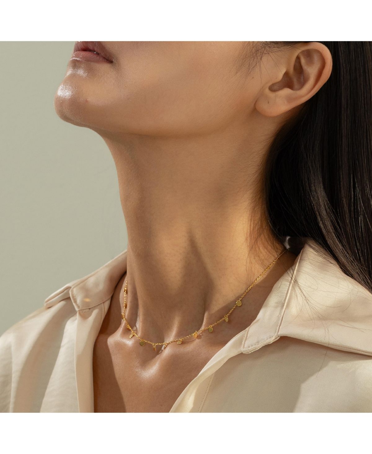 Bearfruit Jewelry Sterling Silver 18k Gold Plated Katy Small Charms Necklace